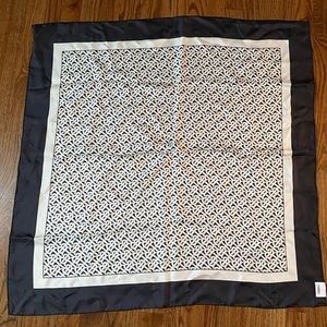 Burberry Monogram Print Silk Scarf